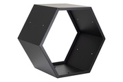 Kaminholzregal Honeycomb, 1 Stück, schwarz