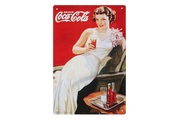 Werbe-Blechschild Drink Coca Cola
