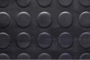 Gummimatte Punto schwarz 120cm