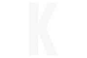Weitere, Folienbuchstabe K 60 mm weiss
