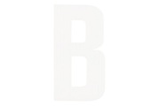 Weitere, Folienbuchstabe B 30mm weiss