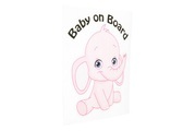 3D Car Sticker Elephant Girl
