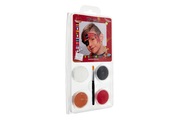 Profi Aqua Make-up Pirat 4 Farben, Pinse