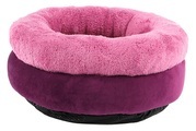 TrendLine Hunde- und Katzenbett Donna rosa/lila D=40cm H=20cm