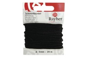 Schmuckkordel,schwarz,ø 1mm,SB-Karte 20m