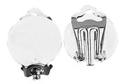 Ohrclip m. Öse,12mm ø,platin