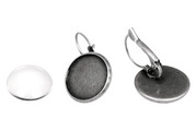 Ohrring 1.7cm ø altsilber