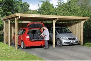 Weka Doppel Carport Optima Duo 1
