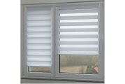 Sun + Shadow, Duo-Rollo Stripe120x160CM weiss