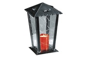 Weitere, Grablaterne 11x11x22 cm schwarz