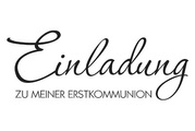 Stempel Einladung Erstkommunion 3x7CM