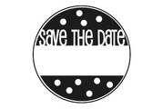 Rayher, Stempel Save the Date 3CM ø
