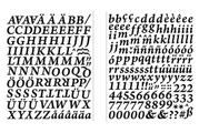 Rayher, Sticker Alphabet + Zahlen Classic, schwa
