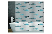 Q&P Duschvorhang Fish 240x180 blau