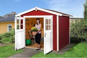 Weka Gartenhaus 224 Gr.3, rot