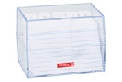 Karteibox A7 transparent A-Z