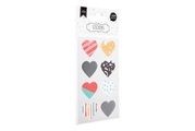 Sticker, Herz gemustert, 4 Bl.