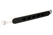 Max Hauri AG, MAX HAURI AG Steckdosenleiste, 5 x T13, 1 USB Typ A, 1 USB Typ C, weiss und schwarz
