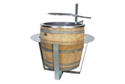 Nouvel, Nouvel 402691 Barrique - Grill-Feuerkorb (Holz/Silber/ Braun)