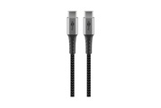 USB-C > USB-C Textilkabel mit Metallsteckern