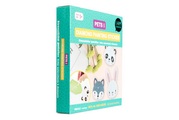 I am Creative, Diamond Painting Sticker Pets I, DIY-Strassstein-Sticker zum selber machen mit drei Tier Motiven, Hase, Panda, Dachs, inkl. Zubehör & Anleitung