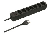 Max Hauri AG 160271 Steckdosenleiste mit Schalter 1 Stück Schwarz CH-Stecker 1 St.