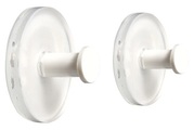 Klebehaken Fiona. weiss. 2 ST