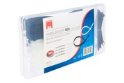 Cablehome, Cablehome 136069 Kabelbinder-Sortiment 190 mm Schwarz, Weiß 400 St.