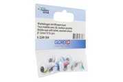 GLOREX Wackelaugen mit Wimpern 10 Stk.