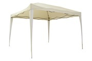 MOOD PAVILLON Klappbar Beige/Weiss 3x3m