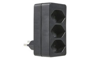 Schoenenberger 594.sz Abzweigstecker 2Xtyp 13 Black - (Schwarz)