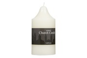 CHURCH CANDLE CREME 7.5X15CM