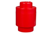LEGO Storage Brick 1 rund rot, Aufbewahrungsbox