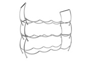 Zeller - Weinregal für 12 Flaschen 3er-Set Metall - 42 x 14 x 14 cm