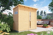 Bertilo, Pentus 1 Design-Gartenhaus unbehandelt