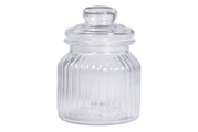 Vorratsglas, gerillt, 11cm ø, 15cm, mit