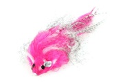 Langhaarmaus mit Rassel 19cm pink
