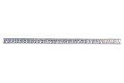 Kunstlederband Metallic flach,silber,3mm