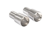 Metall Flaschenkerzenhalter für Stabkerzen silber
