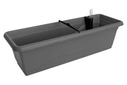 Home and More Blumenkasten mit Bewässerungssystem Anthrazit | 60 × 20.5 cm | 16 l