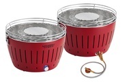 Lotusgrill Holzkohlegrill Hybrid Classic feuerrot