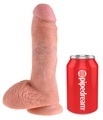 Dildo „King Cock 8 Zoll Balls“, 21 cm, mit Hoden