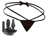 Vibro-String „Remote Triple Teaser“ inkl. Analplug, Vibrobullet, Vaginalplug, kabellose Fernbedienung