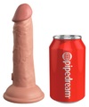 6? Vibrating + Dual Density Silicone Cock