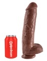 27,9 cm Penis Mit Kugeln Braun | Pipedream