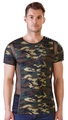 NEK, Shirt mit Camouflage-Print und Netz-/Mattlook-Details
