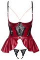 Hebe plus String, edler Mattlook im Mix mit Spitze