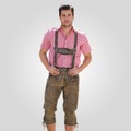 Herren Trachten-Lederhose 3/4, walnuss, 60