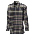 Herren Flanellhemd aus reiner Baumwolle olive