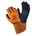 Wondergrip, Wondergrip Schaumlatex-Handschuh warm 3er Pack, orange, XL